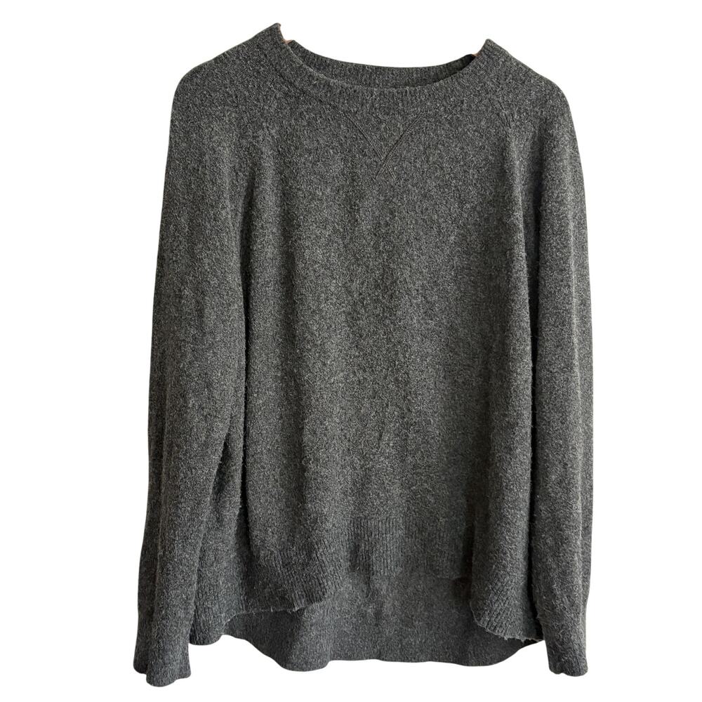 Lou & Grey For LOFT Pullover Womens XL Gray Chunky-Knit Crewneck Sweater